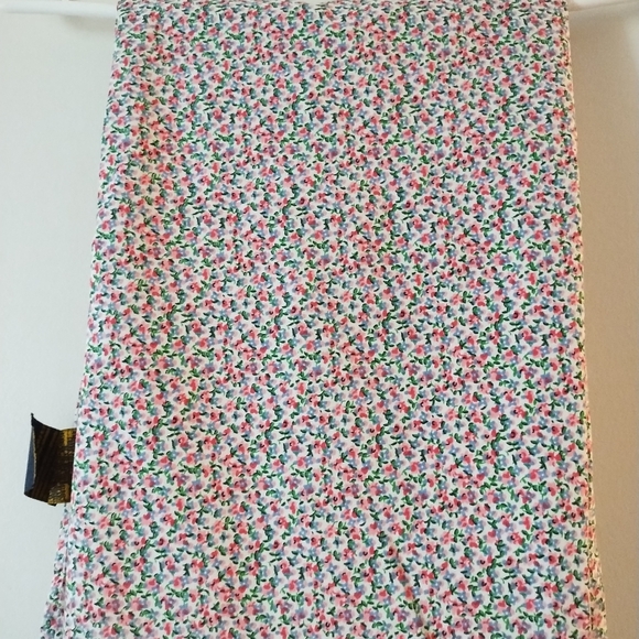 RALPH LAUREN Cotton Poplin Rosebud Print Twin Single Flat Sheet - Picture 2 of 6